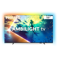 Imagem da oferta PHILIPS Smart TV Ambilight 50" 4K Titan OS 50PUG810078 Comando de Voz HDR10+Dolby Atmos VRRALLM Bl