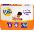 Imagem da oferta Fralda Pom Pom Protek Proteção de Mãe Jumbo P 30 Unidades