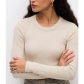 Imagem da oferta Blusa Básica Canelada em Ribana com Gola Redonda