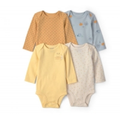 Imagem da oferta Kit Body Bebê 4 Peças Floral e Poá - Multicor | Carter's