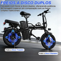 Imagem da oferta Oimotoo S6 Bicicleta Elétrica Dobrável 450w-35km-40kmh