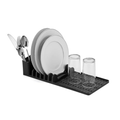 Imagem da oferta Escorredor De Louça Dasplast Slim Para 6 Pratos, Talheres E Copos, Compacto Para Cozinha, Preto, Design Alongado