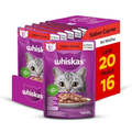 Imagem da oferta Ração Úmida Whiskas Sachê Carne ao Molho 85g - 20 un