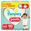 Imagem da oferta Fralda Pampers Premium Care Pants XXG 90 Unidades