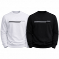 Imagem da oferta Kit 2 Moletons Careca Paris Flanelado Premium Diversas Cores Gg Branco + Preto