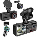 Imagem da oferta Câmera de Carro 1080P FHD com Dupla Câmera (Frontal e Traseira), Visão Noturna, Tela IPS 2.0'' Dashcam, Ângulo de 170°, WDR, Cartão de 64GB Incl