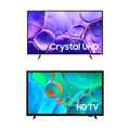 Imagem da oferta Smart TV 55" Crystal UHD 4K U8600F + Smart TV 32" HD H5000F