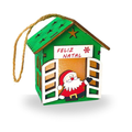 Imagem da oferta Enfeite de Natal Casinha de Natal Iluminada Papai Noel