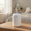 Imagem da oferta Umidificador De Ar Portatil Usb Luz Led Noturna 300ml Wolff Branco 5v