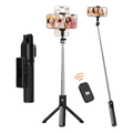 Imagem da oferta Tripé Flexível Inova para Celular com Controle Bluetooth e Rotação 360° Tripé Celular universal Estável 360° para Celular Vlog