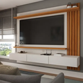 Imagem da oferta Painel Tv 70 Polegadas Christiania Ripado Cinamomooff White Cor Bege