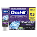 Imagem da oferta Pasta de Dente Oral-B 3D White Carvão, 3 Un de 70 g