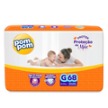 Imagem da oferta Fralda Pom Pom Protek Proteção de Mãe Hiper G 68 Unidades