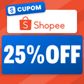 Imagem da oferta Receba rapidinho na Shopee: 25% OFF em compras FULL!