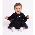 Imagem da oferta Vestido Body Bebê em Tule com Estampa Morceguinha - Tam 0 a 18 Meses