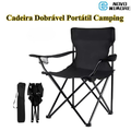 Imagem da oferta Cadeira Dobrável Com Porta Copos Ideal Para Pesca Praia E Acampamento Inclui Bolsa De Transporte