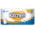 Imagem da oferta Papel Toalha Kitchen Jumbo Folha Dupla - Pack com 3 rolos de 120 unidades de 19x20 cm cada