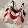 Imagem da oferta Kit 3 Sutiã Sem Bojo Lycra E Com Forro De Algodão