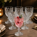 Imagem da oferta Jogo 6 Taças Vidro Diamond 315ml Elegante Resistente Água Suco Refrigerante