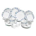 Imagem da oferta Aparelho De Jantar Mayara Em Porcelana 40 Peças Cor Branco E Azul Hauskraft.
