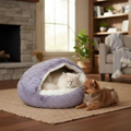 Imagem da oferta CAMINHA PET NUVEM COBERTA FECHADA CAMA CASINHA PLUSH TOCA CACHORROS E GATOS DONUT IGLU CASINHA CONFORTÁVEL FELPUDA