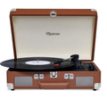 Imagem da oferta Toca Discos HI FI Raveo Sonetto Chrome Vinyl Bluetooth USB Aux Marrom - 26401