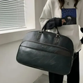 Imagem da oferta Bolsa Couro Grande De Viagem Mala Mão Resistente Preta Artestore