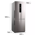 Imagem da oferta Geladeira Electrolux Frost Free Inverter 490L Experience Inverse cor Inox Look (IB51S)