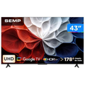 Imagem da oferta Smart Tv 43" Semp 4K Uhd Led 43S62 Google Tv 2025