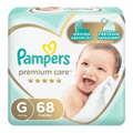 Imagem da oferta 2 Pacotes Fraldas Pampers Premium Care Tam G - 68 Unidades (Total 124 Unidades)