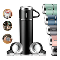 Imagem da oferta Kit Garrafa Térmica 500ml Vacuum Flask Set C 3 Xicaras