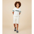 Imagem da oferta Bermuda Infantil em Sarja com Amarração - Tam 5 a 14 Anos