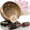 Imagem da oferta Silent Mind Conjunto de tigelas de canto tibetano Tigela de meditação fácil de brincar e amigável para iniciante
