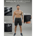 Imagem da oferta Shorts Dry Fit 2 Em 1 Masculino Térmico Compressão Corrida