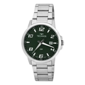 Imagem da oferta Relógio Technos Masculino Prateado Aço Inox Original Verde.