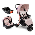 Imagem da oferta Travel System Cosco Kids, Toffy Trio, 0 a 15kg, Rosa