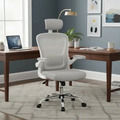 Imagem da oferta Cadeira de Escritório Ergonômica Giratória Luvinco B100 Boston, Cinza, Mesh, Ajuste Lombar, Laudo NR-17