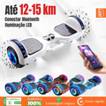 Imagem da oferta Hoverboard Infantil 6.58 Polegadas Skate Elétrico LED Bluetooth Música Motor 600W Bateria Alta Capacidade