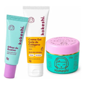 Imagem da oferta Kit Facial Kokeshi Completo 3 Passos Olhos De Gueixa, Pele De Porcelana E Gota De Colágeno
