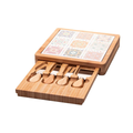 Imagem da oferta Kit para Queijo 6 Peças Wolff Bambu com Tábua Ladrilho Faca Garfo e Espátulas Inox para Servir Frios