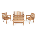Imagem da oferta Conjunto Jardim Madeira Eucalipto 4 Peças Yescasa Mesa Centro