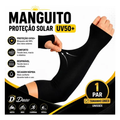 Imagem da oferta Manguito Uv50+ Proteção Solar Moto Ciclismo Corrida Pesca Mangote Braço Compressão Esporte Manga Futebol Corrida Dasv Único Preto