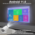 Imagem da oferta Projetor Wi-fi lançamento Portátil com Android HDMI Smart Cinema Hy300 4k HD