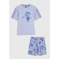 Imagem da oferta Conjunto 2pçs Manga Curta adidas Originals Camiseta E Bermuda Disney Lilo E Stitch Lilás