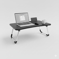 Imagem da oferta Mesa Para Notebook Articulada Dobrável em MDF Grafite Suporte Portátil Home Office Preto