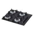 Imagem da oferta Cooktop 4 Bocas Ultra Chama Preto Trempe De Chapa Bivolt Chamalux 127220v