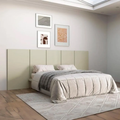 Imagem da oferta Cabeceira Queen em MDF 280 x 118 cm Lisa Off White Dalla Costa