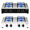 Imagem da oferta Fogão Cooktop de Mesa Portátil 4 Bocas a Gás Asiático Braslar Inox Preto ou Branco
