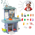 Imagem da oferta Kit Cozinha de Brinquedo Infantil Solta Água e Som 25 peças Forno Pia Geladeira Panela