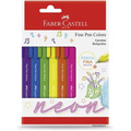 Imagem da oferta Faber-Castell FINE PEN COLORS - 6 CORES NEON Modelo:FPB/ES6NEZF